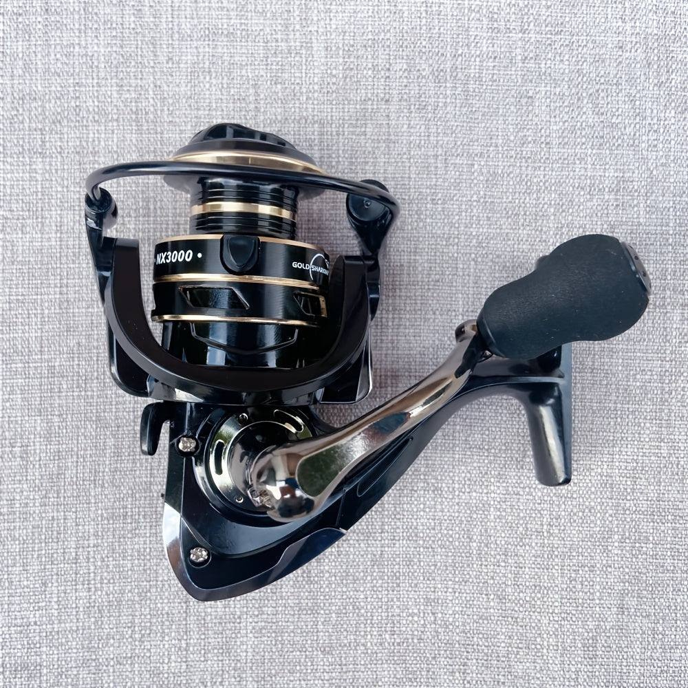 Metal Spinning Fishing Reel 14 Ball Bearings Long Casting Freshwater Black