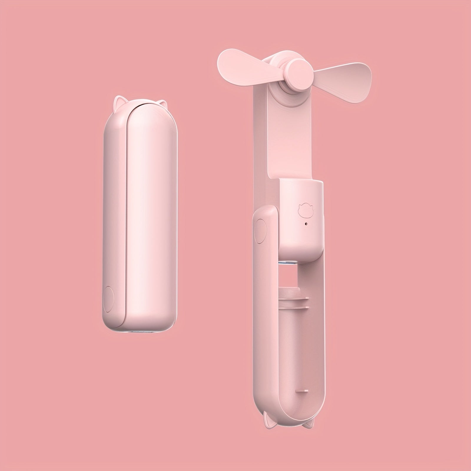 Mini Handheld Fan USB Charging 1200mAh Battery 3 Speed Portable Travel Outdoor