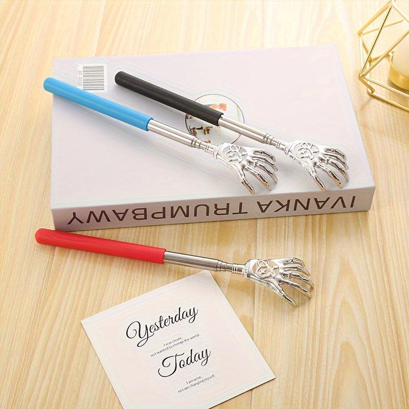 Stainless Steel Retractable Back Scratcher for Itching Relief and Massage