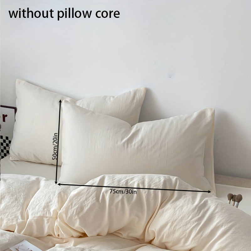 Light Purple Polyester Pillowcases 50.8x76.2cm Envelope Closure Pack of 2