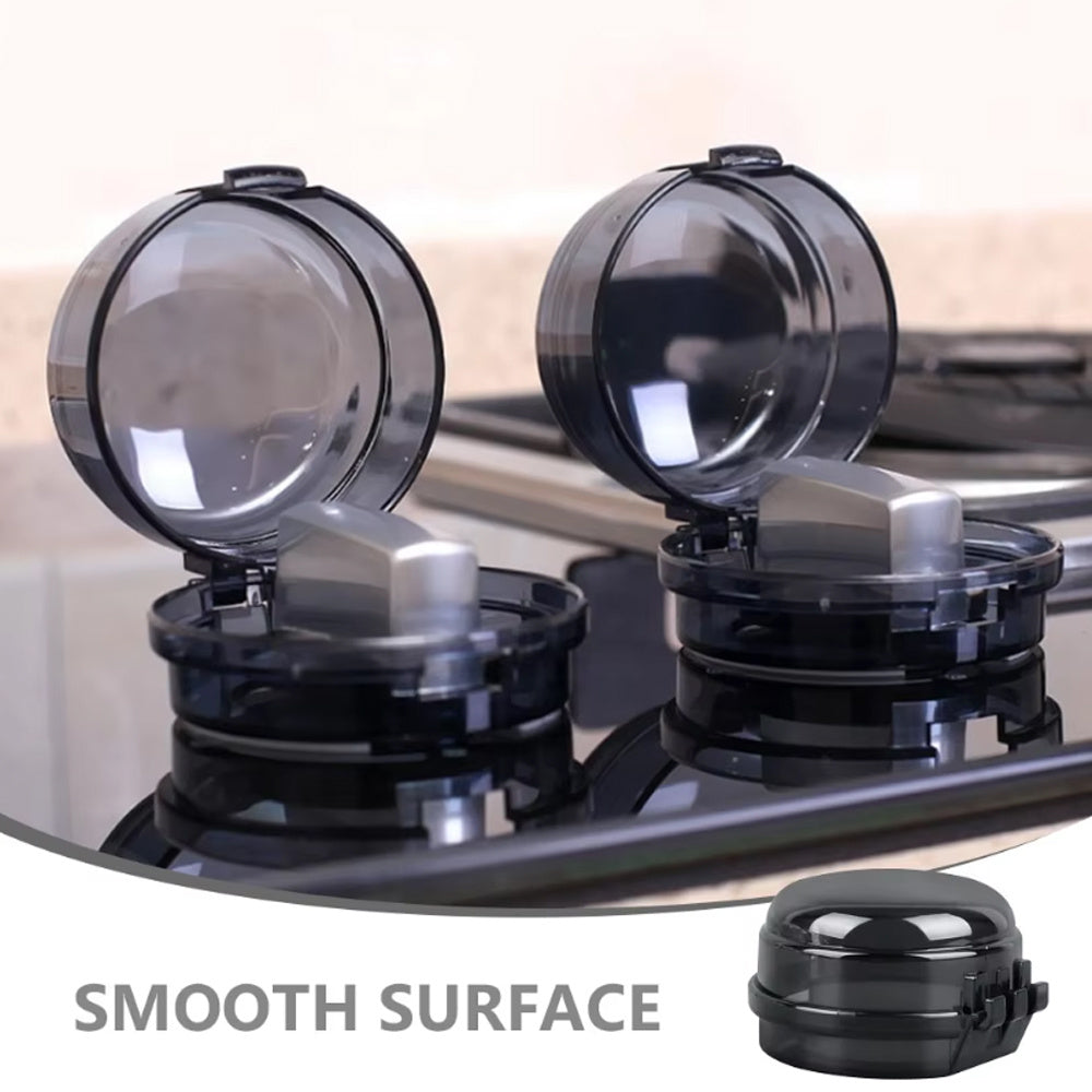 Set of 8 Gas Stove Knob Covers Plastic Safety Protects Cookware for All Ovens