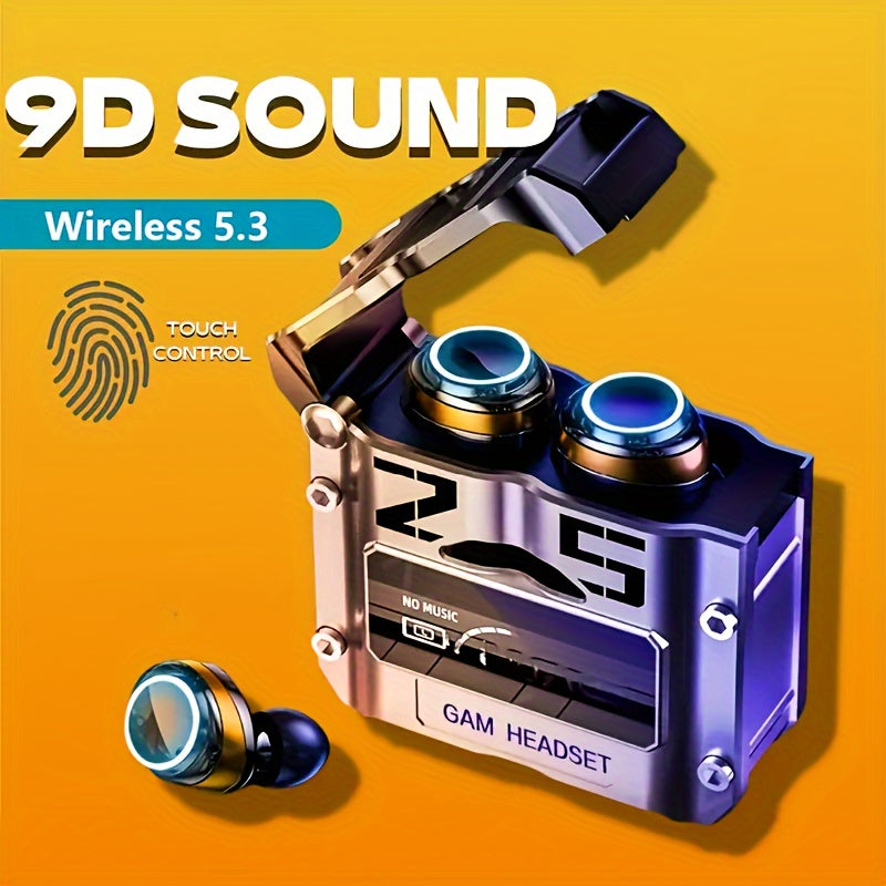 Wireless Earphones with 13MM Speaker, Type-C Fast Charging Case, In-Ear Microphone, Compatible with iPhone and Android