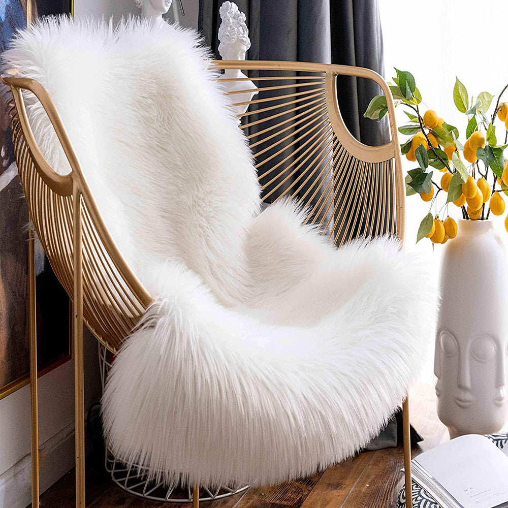 Black Shag Area Rug Luxuriously Soft Polyester-Acrylic Hand Washable Floor Decor