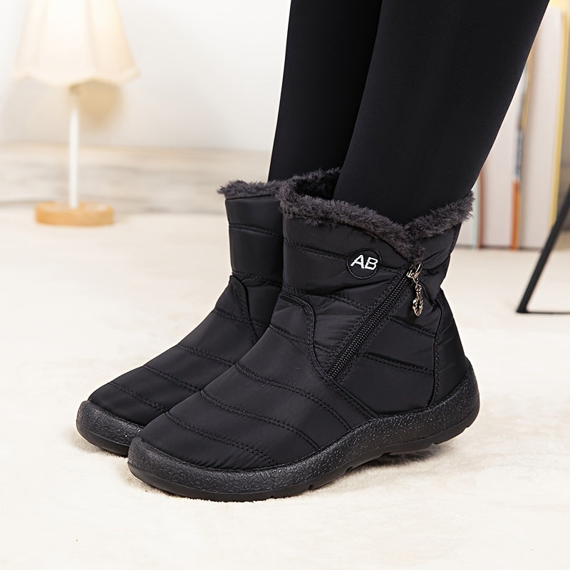 Women's Winter Ankle Boots Thermal Insulated Slip-Resistant Rubber Sole