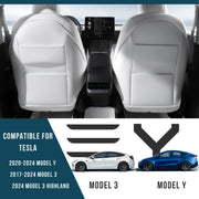 Universal Faux Leather Seat Back Protector Set for SUV Car Backseat Mats