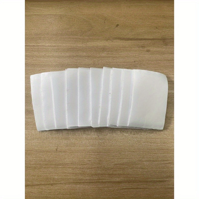 Double-Sided Adhesive Strips 10-Pack Black Washable for Bedding and Home Use