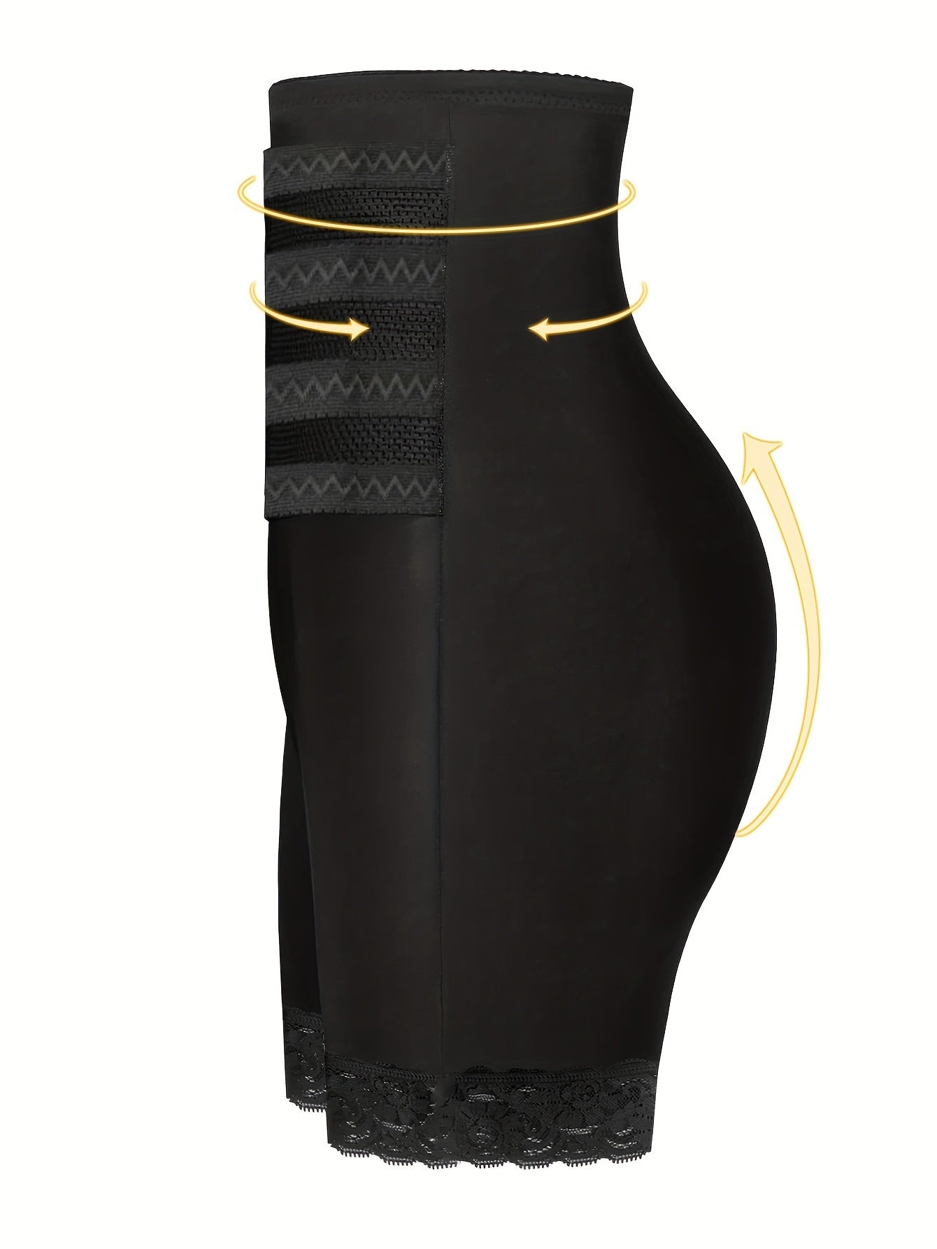 Women's Shaping Shorts Tummy Control Knit Fabric Solid Color Medium Support