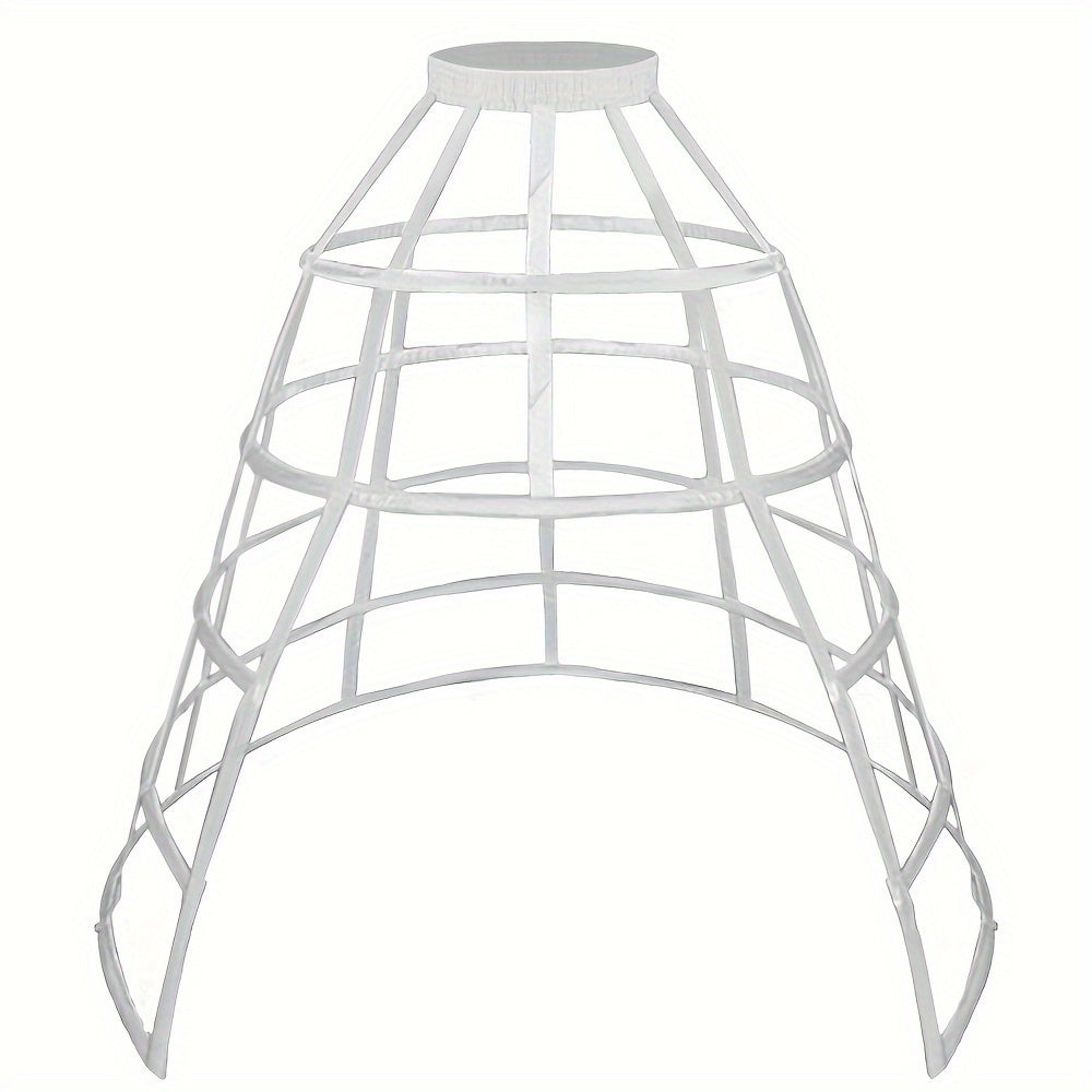 Women's Breathable Performance Underskirt with Satin Ribbons and Cut-Out Split in White and Black