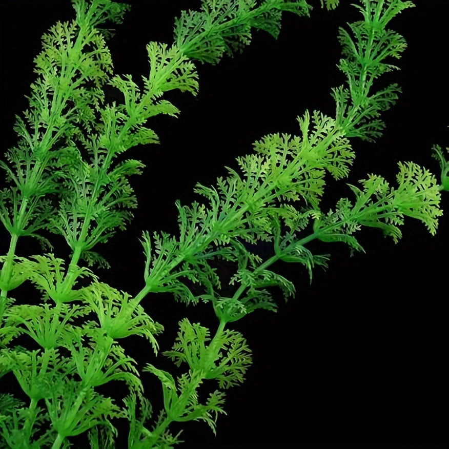 Artificial Aquarium Plants PVC Fake Fish Tank Landscaping Green Underwater Decor