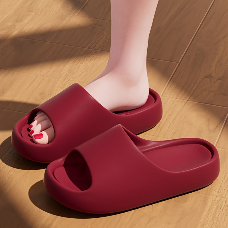 Women's EVA Slides Lightweight Quick-Dry Indoor Outdoor Sandals Black Purple