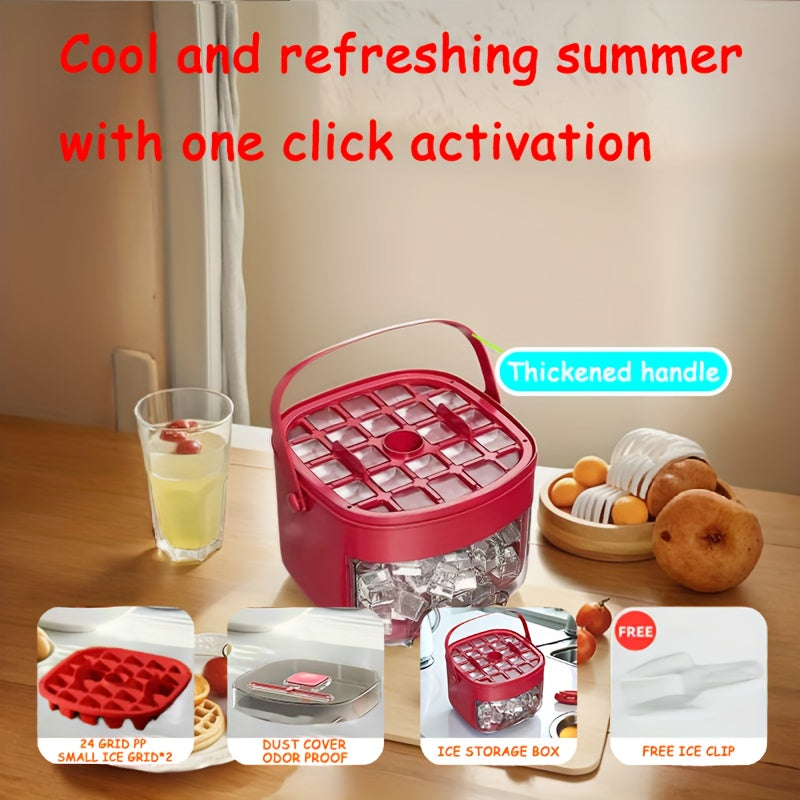 Home Ice Maker 50 Grid Portable Food Grade Plastic No Electricity Needed