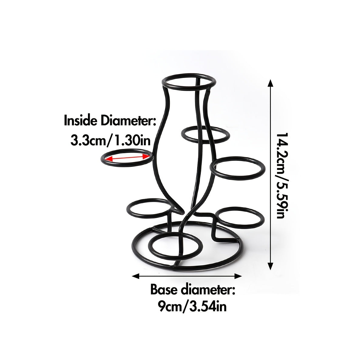Soporte de exhibición de bola de cristal geométrica negro y plateado para decoración del hogar y oficina
