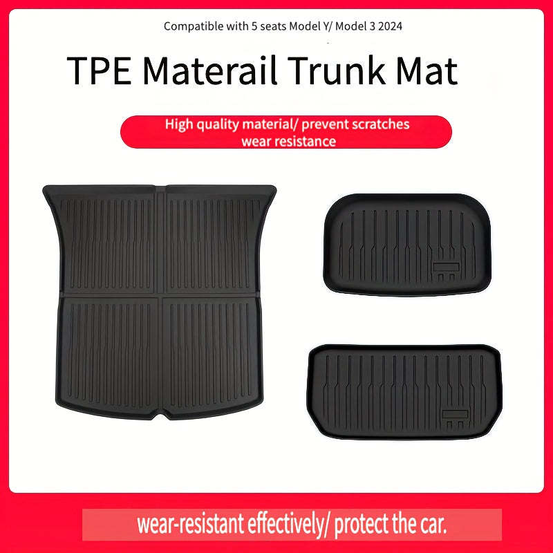 Car Interior Accessory Waterproof Dustproof Rear Trunk Mat for Tesla Model Y