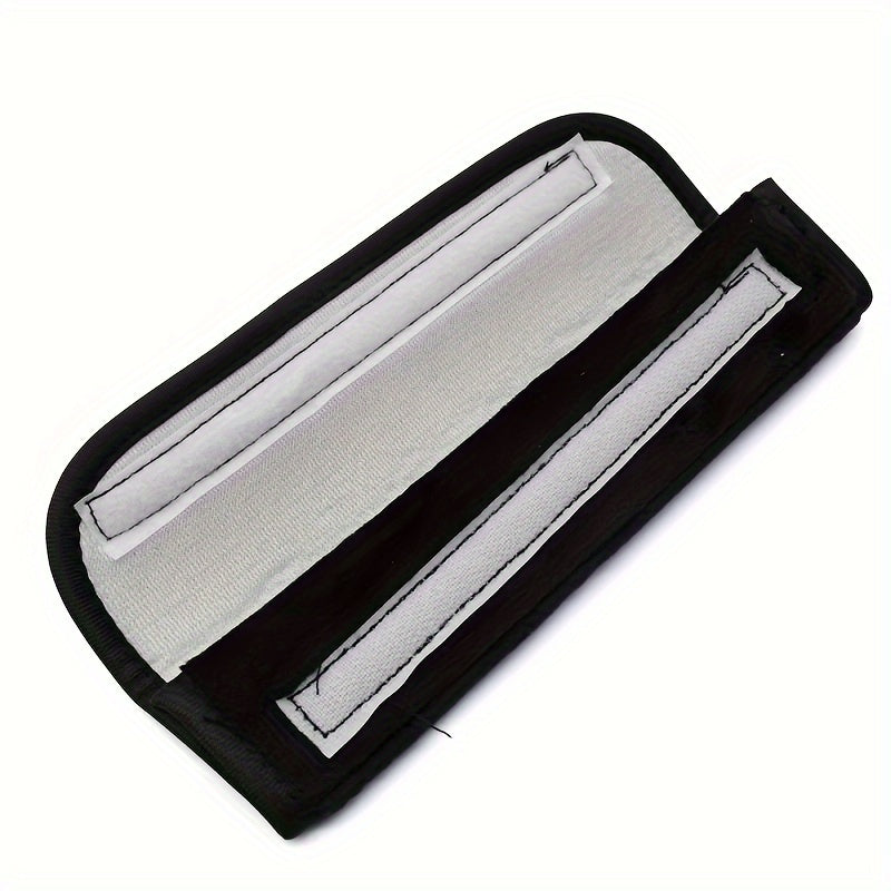 2Pcs Soft Plush Car Seat Belt Shoulder Pads Breathable Comfortable Black