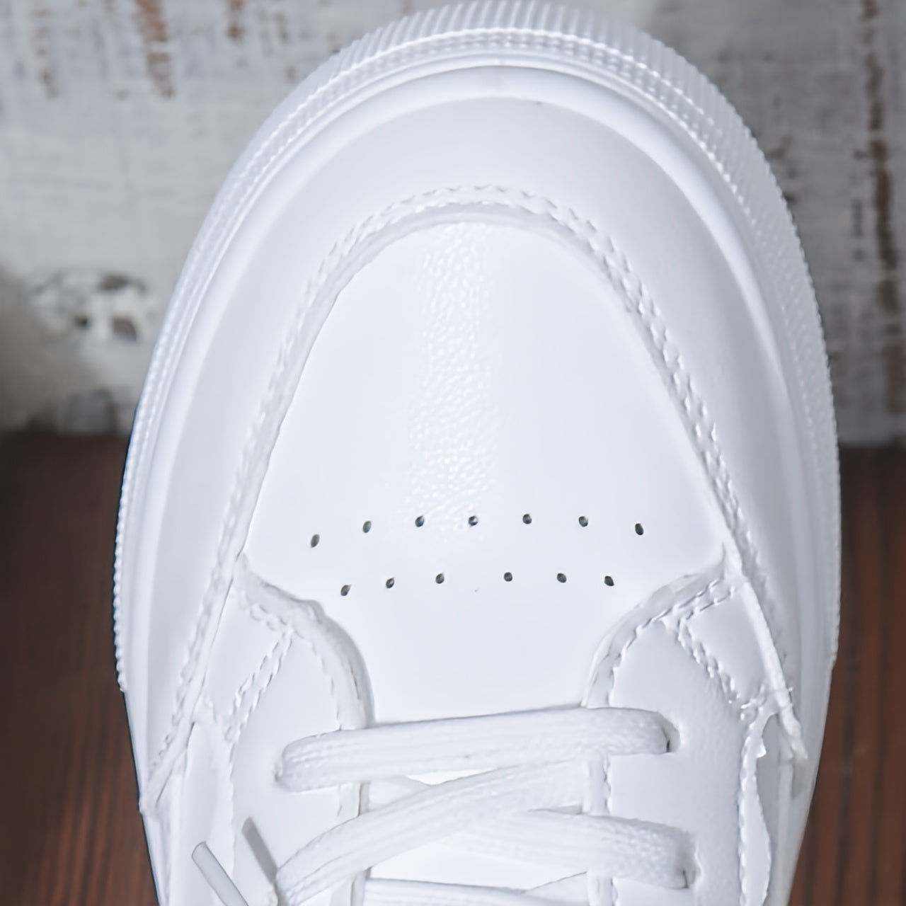 Girls White Casual Sneakers with Non-Slip Rubber Sole and Breathable Fabric Lining