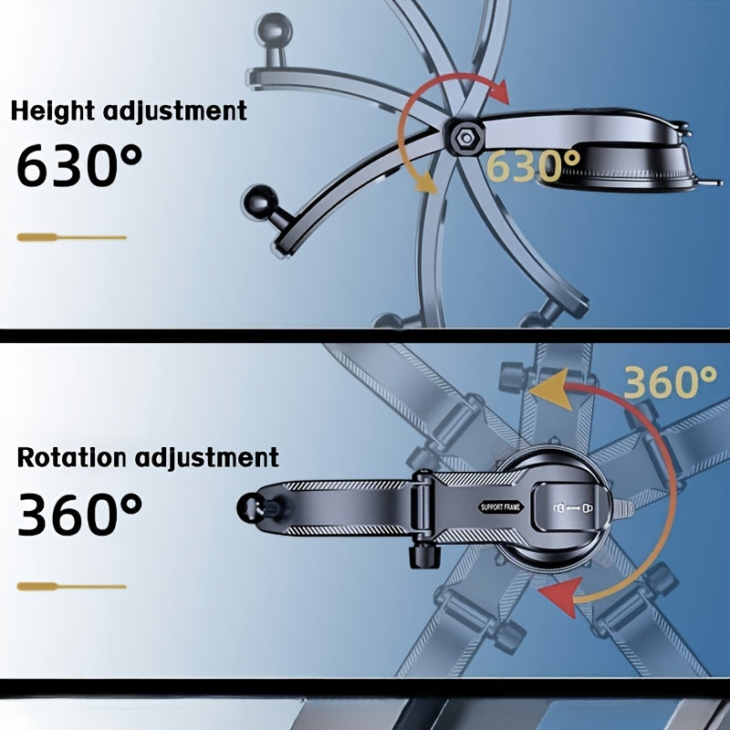 Car Universal ABS Phone Mount Waterproof Rotatable Dashboard Holder