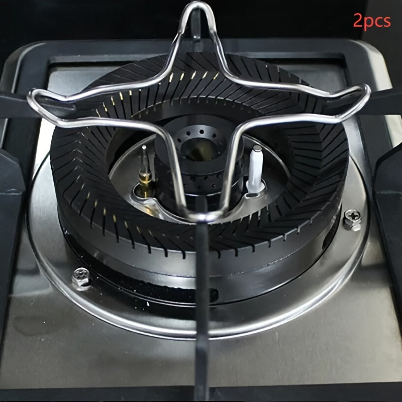 2-Pack Stainless Steel Gas Stove Grate Guards Universal Kitchen Pot Holder