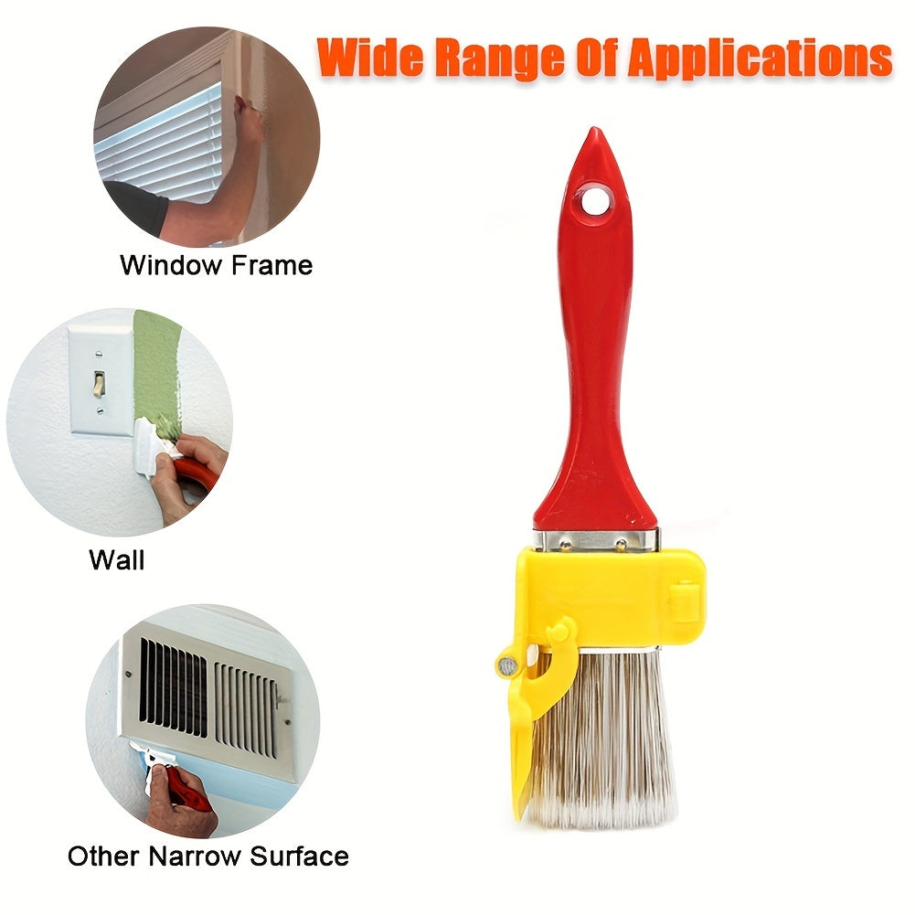 Paint Edger Brush Lightweight Wooden Handle Wall Trim Ceiling Painting Tool