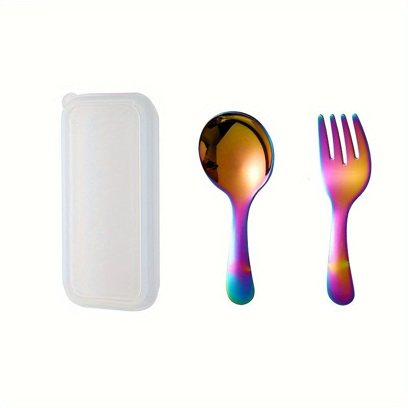 Stainless Steel Cutlery Set 3 Pieces with Box for Travel and Parties