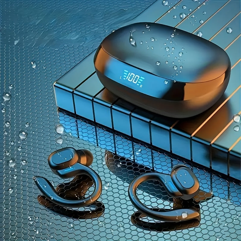 Wireless Sports Headphones with HD Microphone and LED Charging Box