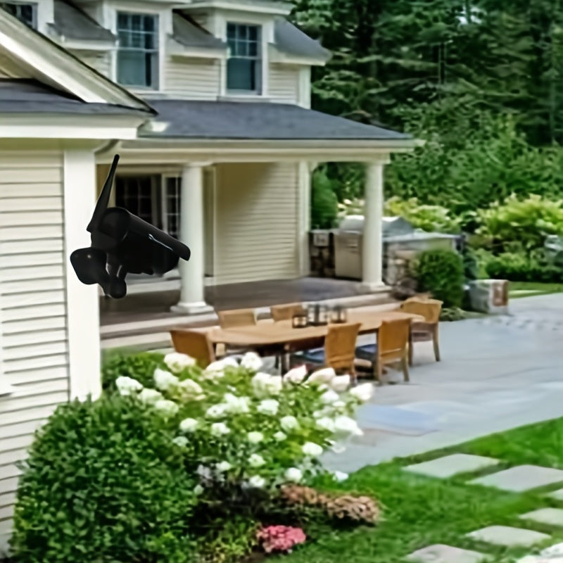 LED Fake Security Camera with Red Flashing Light Waterproof Indoor Outdoor