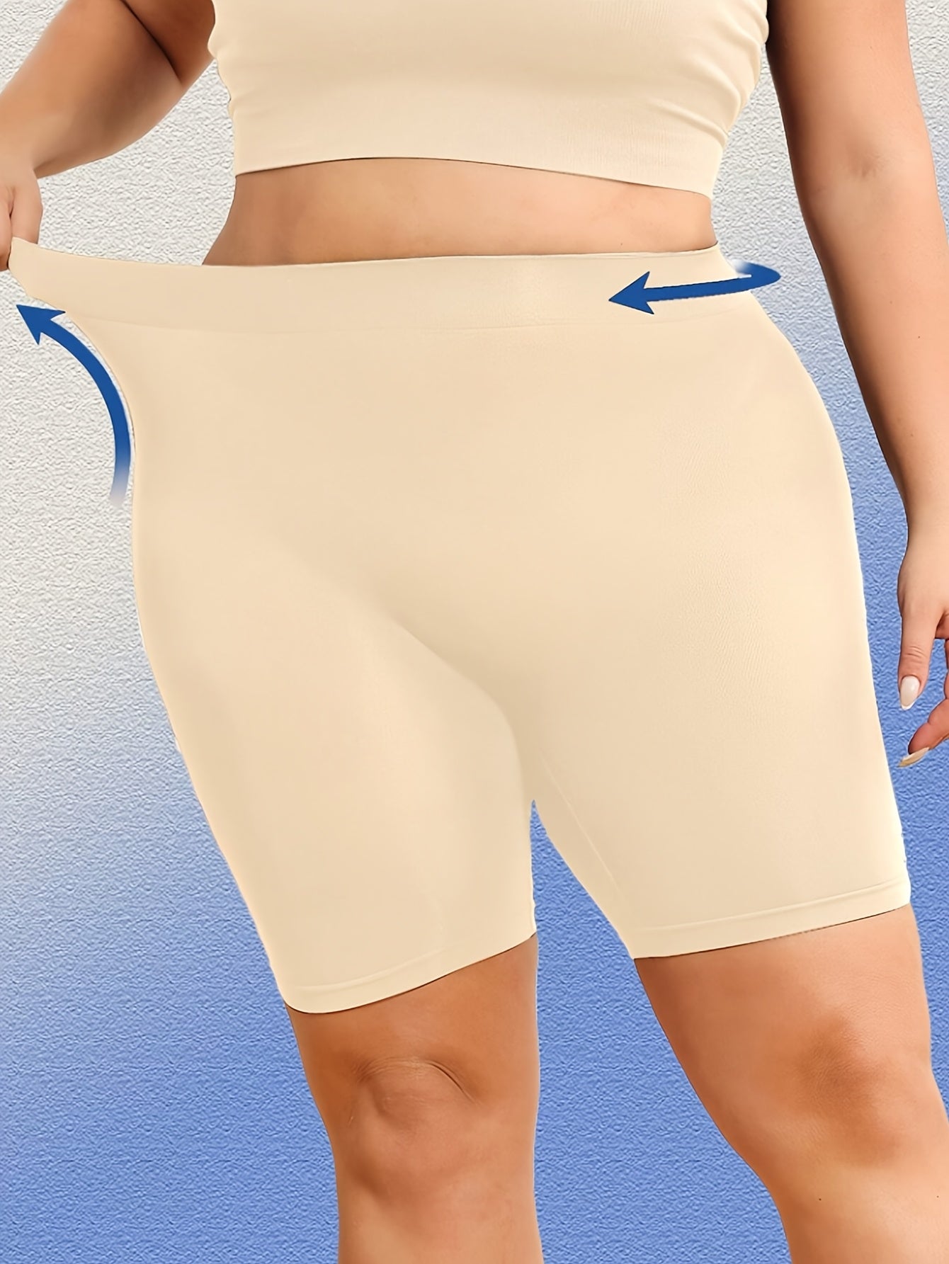 Women's Seamless High-Waisted Yoga Shorts Tummy Control Breathable Workout