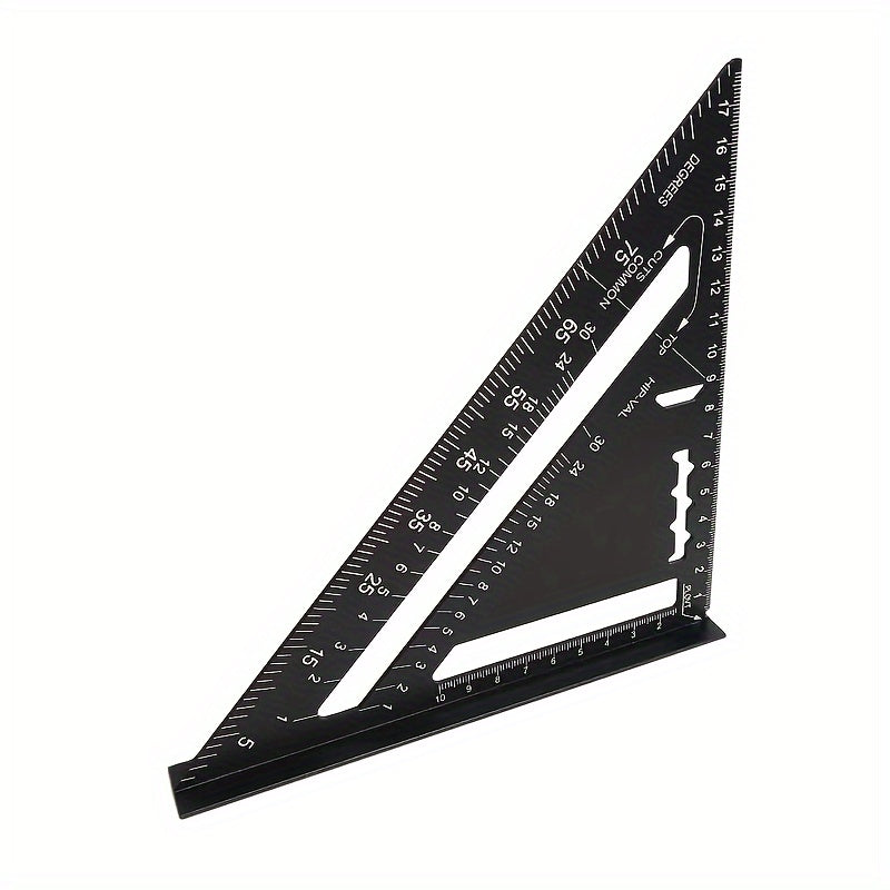 7-Inch Aluminum Triangle Square Profile Black Oxidized 90/45 Degree Plate