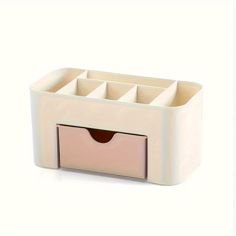 Plastic Desktop Organizer with Drawers for Jewelry Cosmetics and Makeup Storage