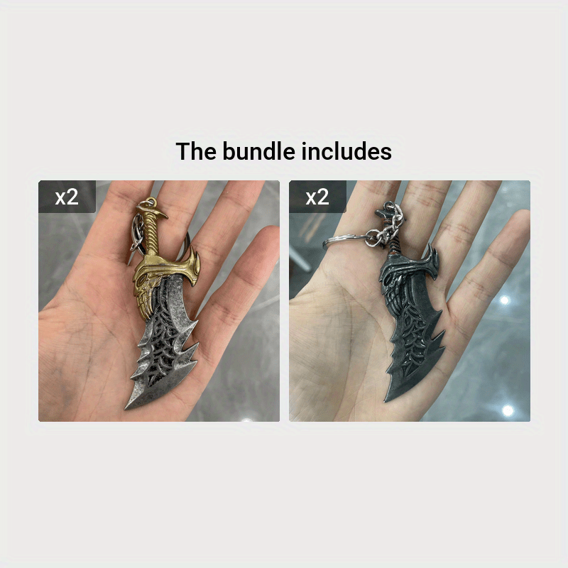 Unisex Anime Sword Keychain Plastic Decorative Cute Collectible