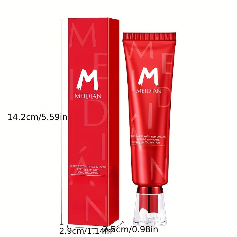 Hydrating BB Cream Foundation with Red Ginseng and Bird's Nest Peptides Waterproof Full Coverage for All Skin Tones