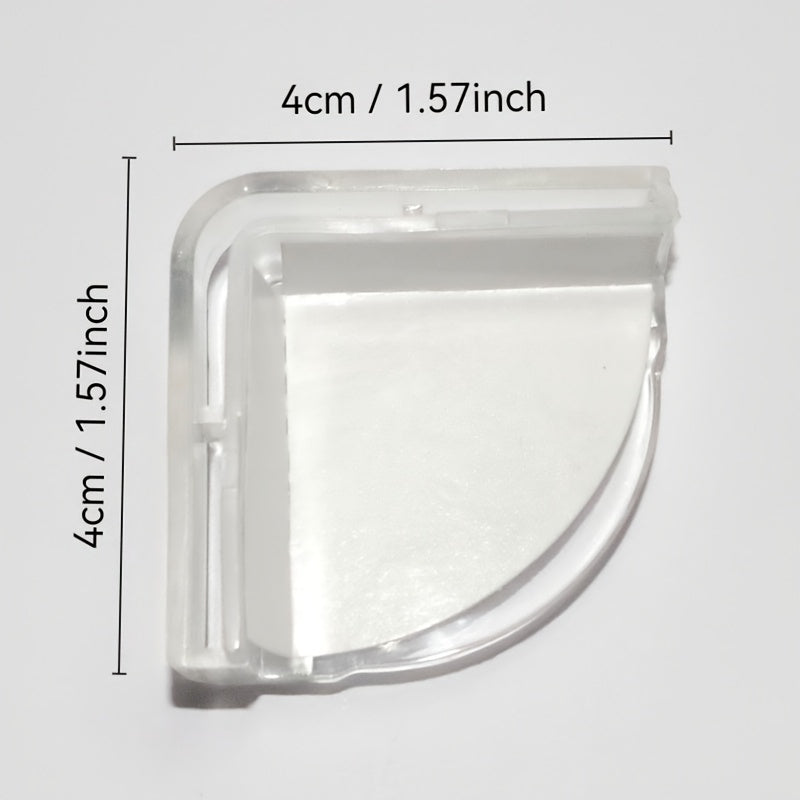 Transparent Plastic Corner Protector for Furniture Self-Adhesive Edge Guard 1 Piece
