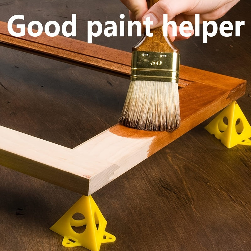 10 Piezas de soportes de bandeja de pintura de plástico en forma de triángulo para artistas