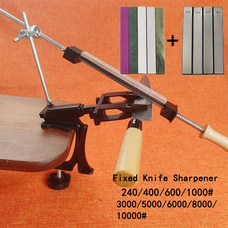 Afilador de cuchillos con ángulo fijo y pulido de diamante para uso profesional en la cocina