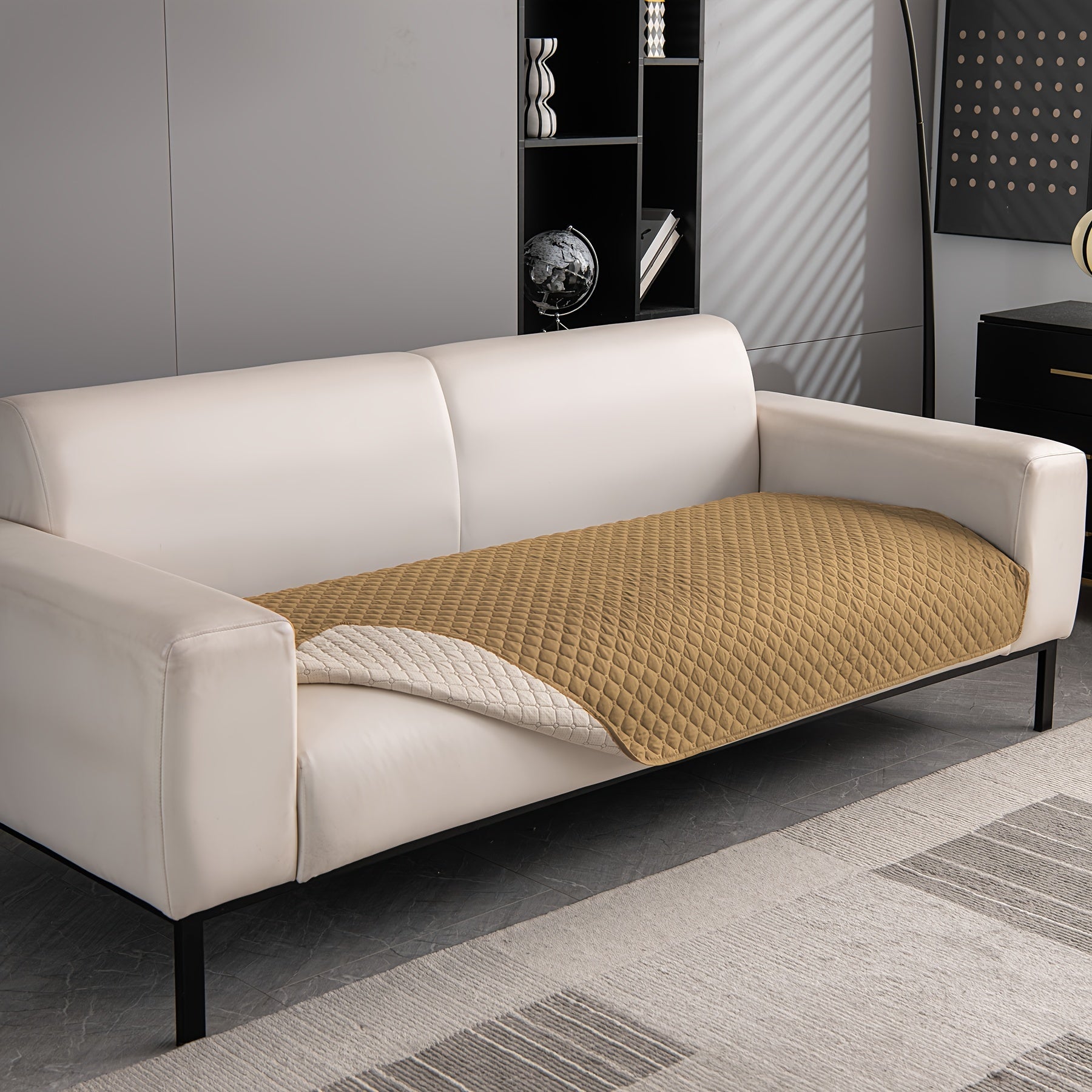 Pet Sofa Cover Four Seasons Machine Washable Fits 1-4 People Polyester