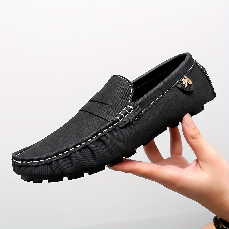 Women Slip-On Loafers Solid Color Non-Slip Rubber Sole All-Season Comfort