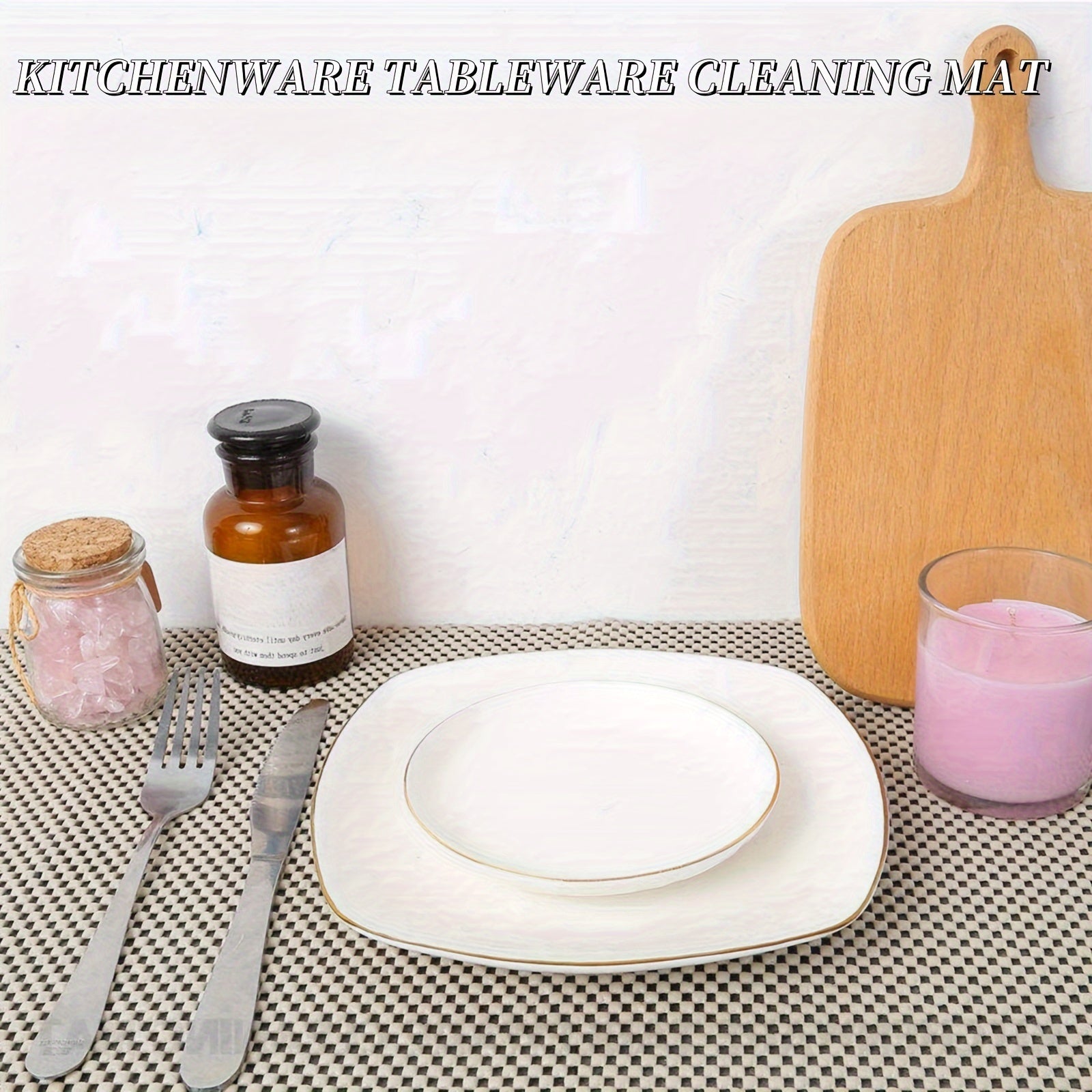 Non-Adhesive Shelf Liner for Cabinets Drawers and Closets, Easy to Install