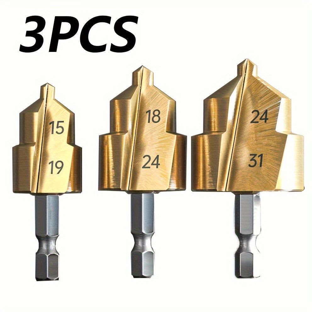 Шестигранная ручка, пластиковая водопроводная труба, сверло для расширения, латунь, металлическое для соединения труб