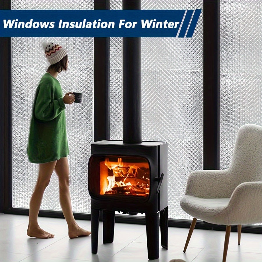 Reflective Aluminum Foil Bubble Insulation Sheet for Windows Doors Cars 2x1m