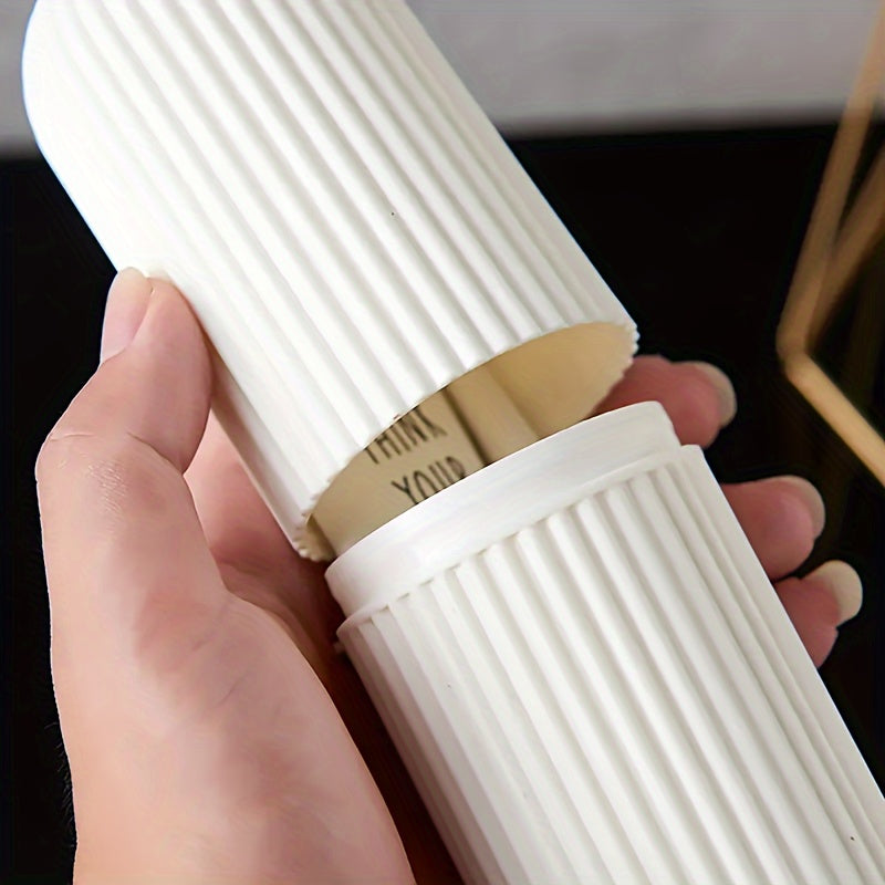 Travel Toothbrush Set with Portable Washing Cup, Mouthwash Cup, Large Toothpaste Tube and Storage Box