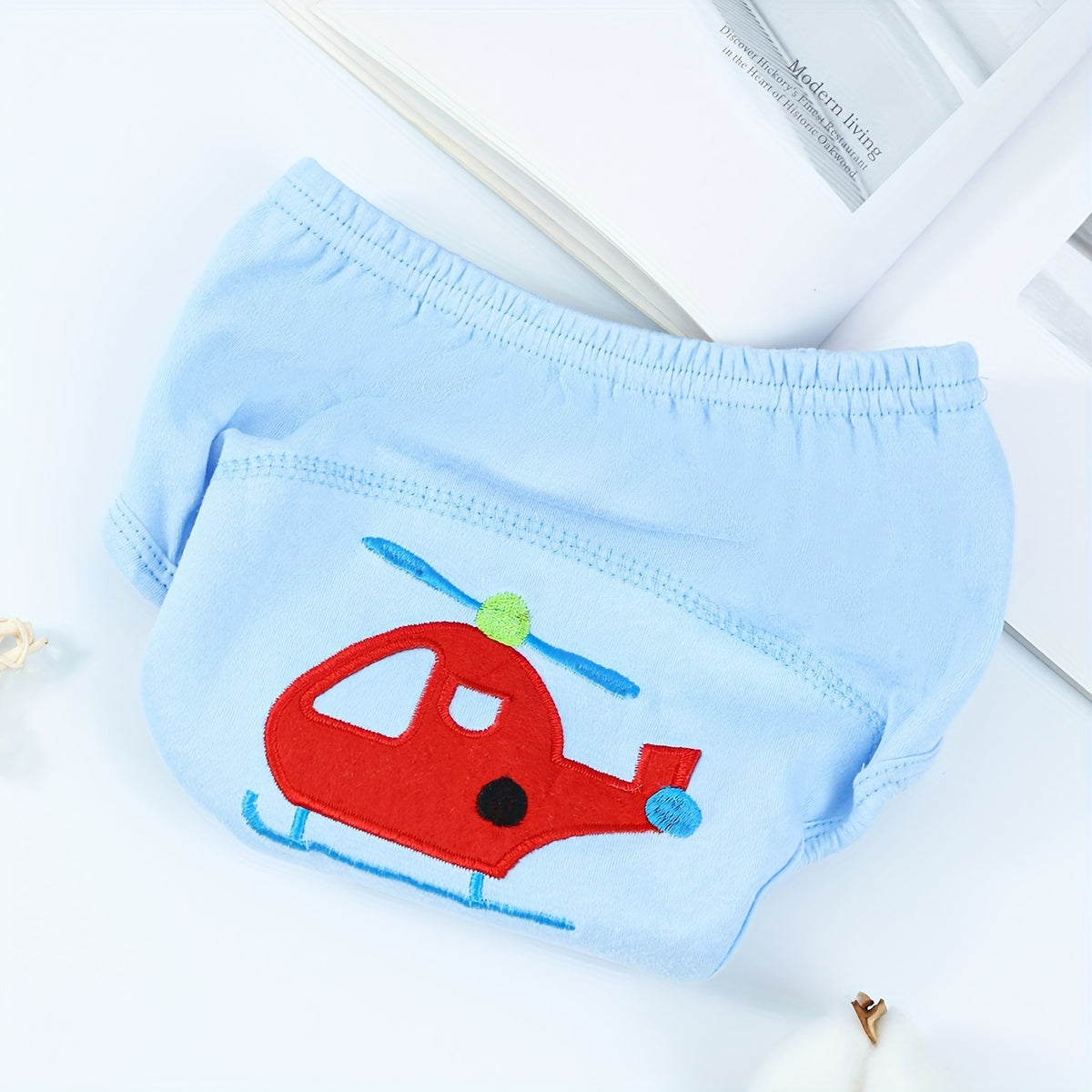 Toddler Training Pants Cotton Reusable Leak-Proof Potty Training Pants with Cartoon Pattern