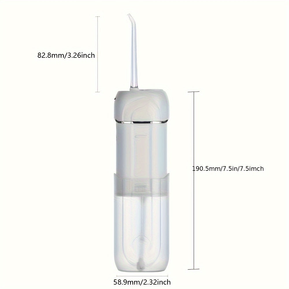 Irrigador dental inalámbrico portátil con 5 modos y 4 chorros
