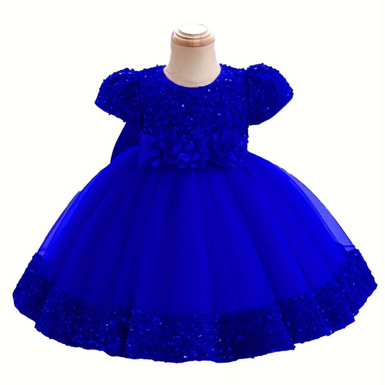 Girls Red Princess Dress with Sequin Tulle Overlay Boho Style for All Seasons