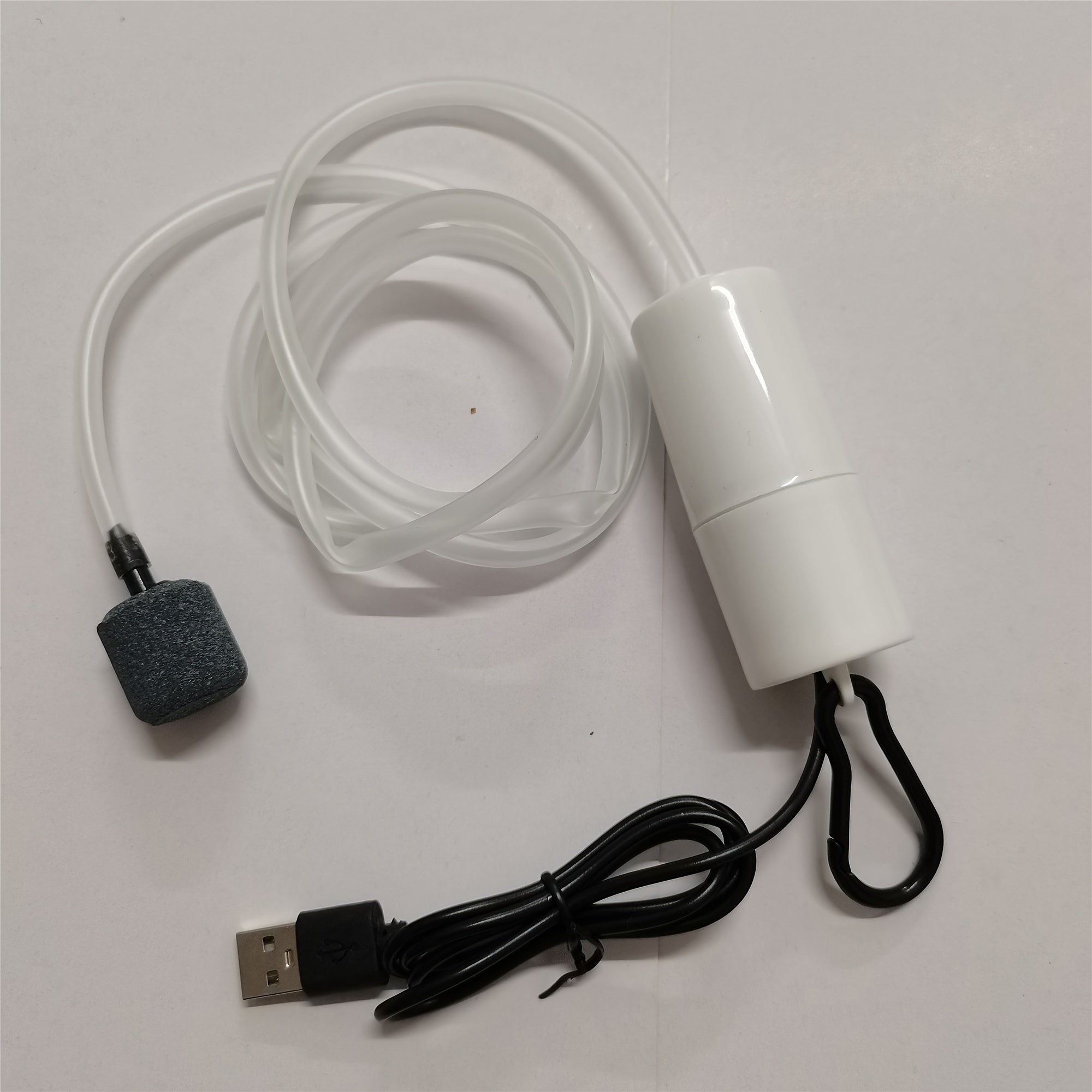 Compresor de aire USB portátil, silencioso, de operación manual, pequeño y ligero