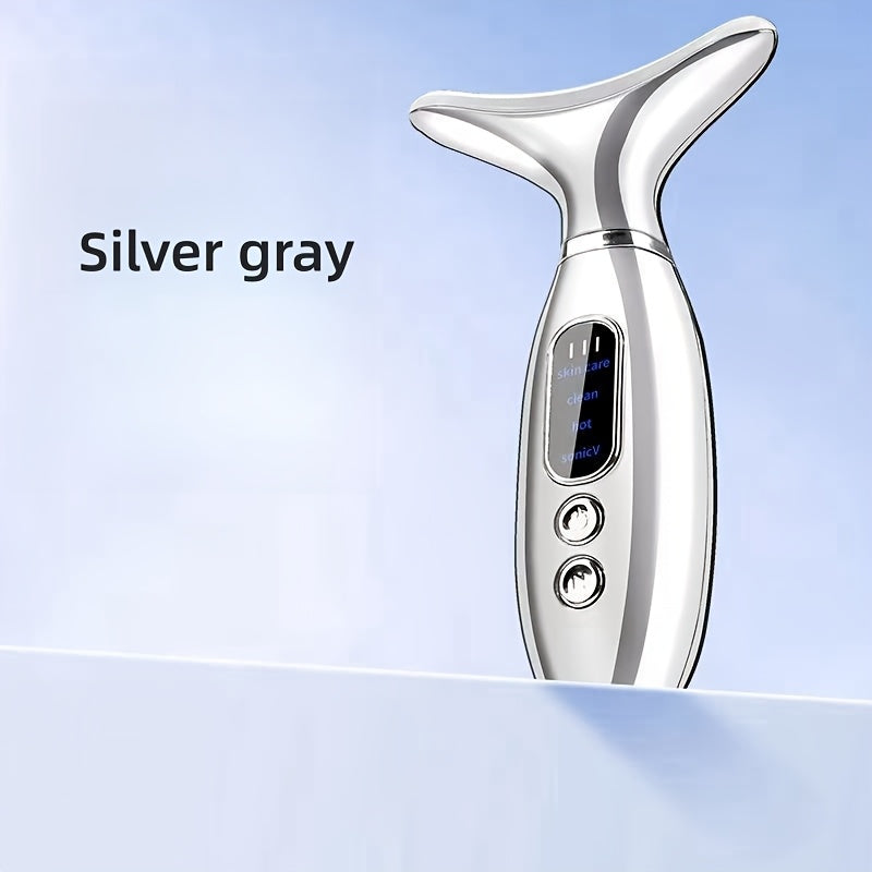 Rechargeable Facial and Neck Massager for Women with Heat Vibration USB Charging