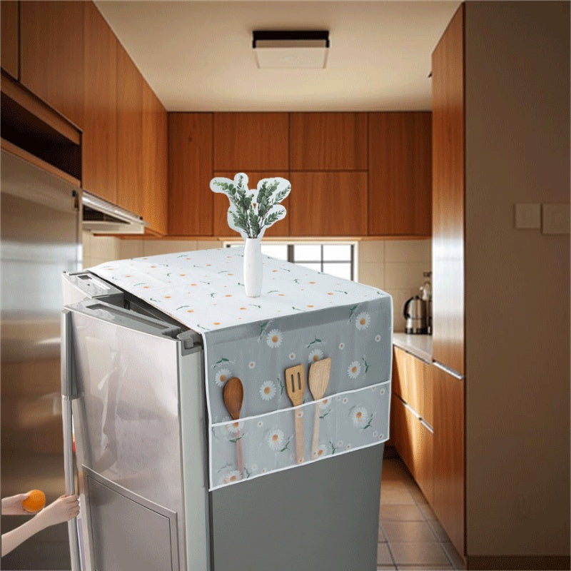 Cubierta de electrodomésticos resistente a arañazos para nevera y electrodomésticos de cocina blanco verde