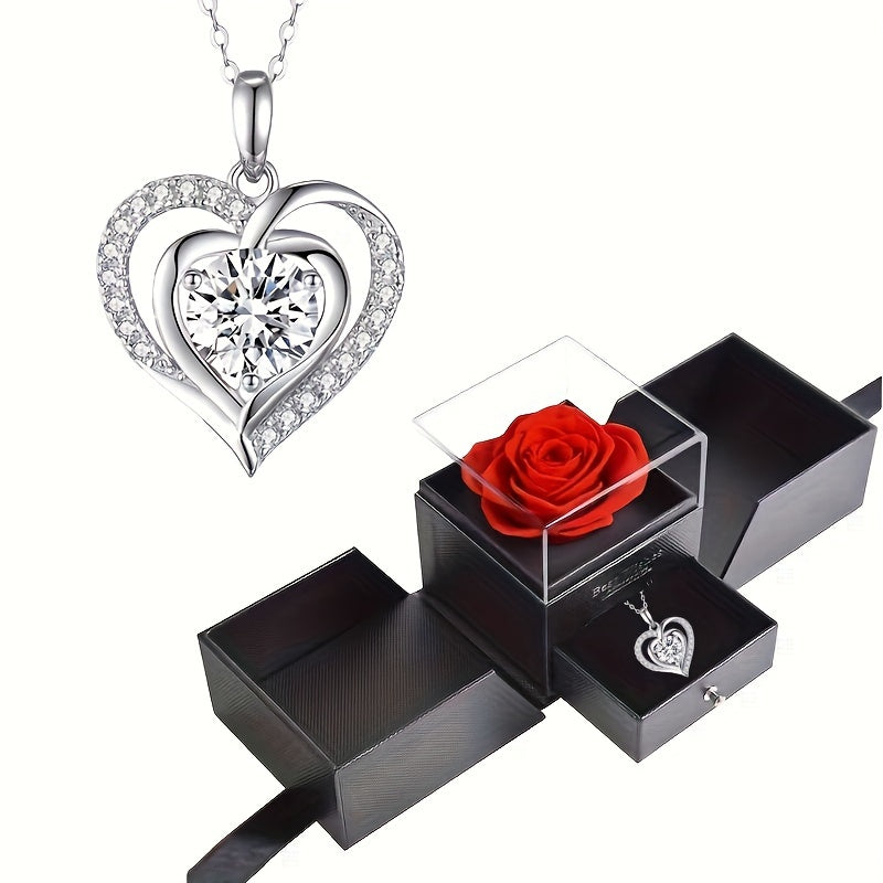 Серебряное ожерелье с кулоном в виде сердца из аметиста 3 карата — элегантное украшение