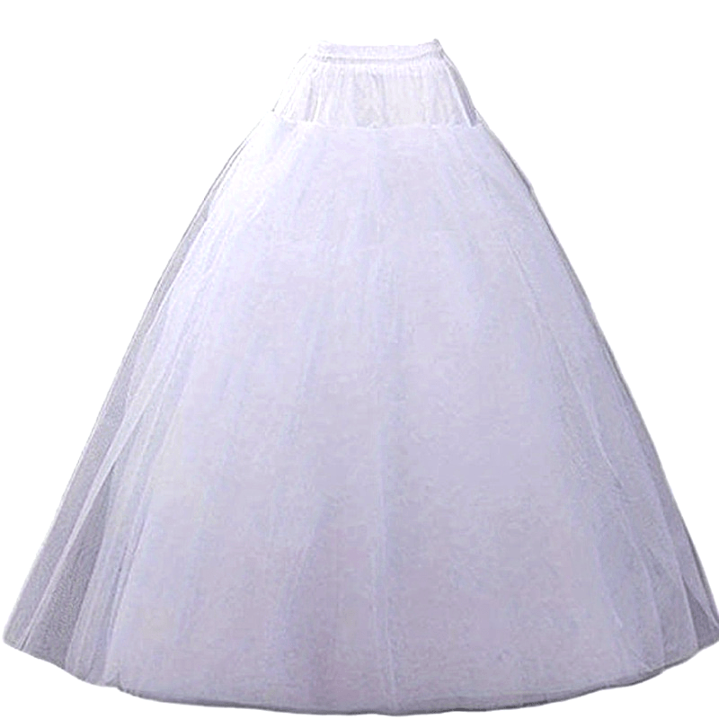 Women's White Cotton Underskirt Slip and Petticoat for Wedding Attire
