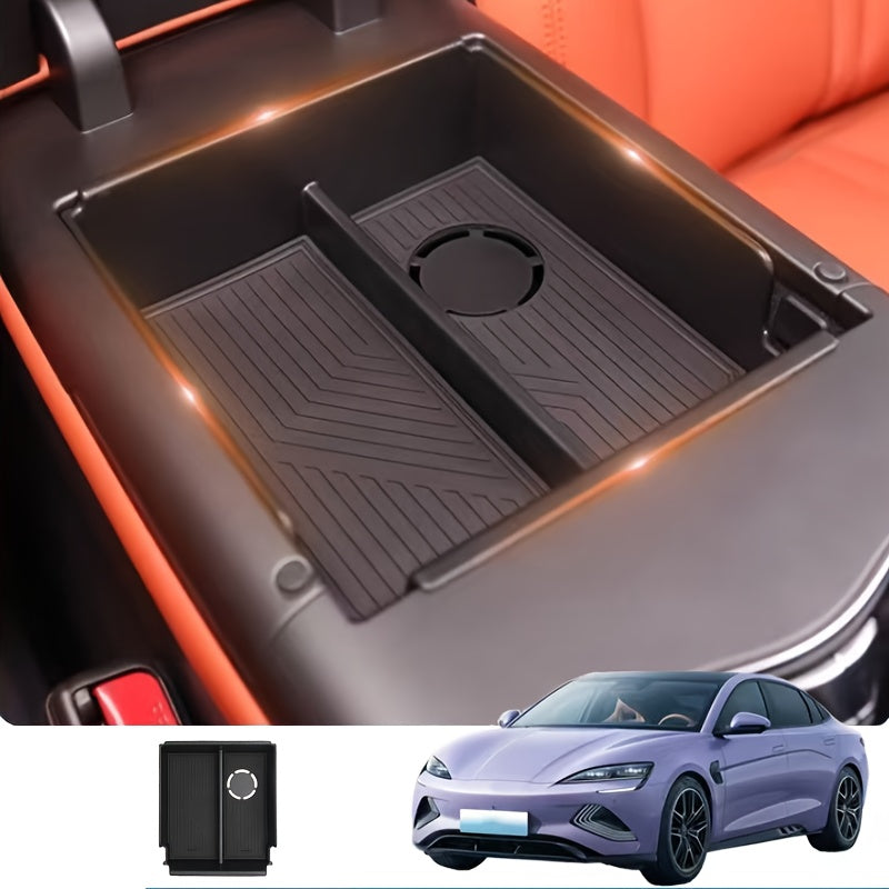 Center Console Storage Box for Car Interior Durable Plastic Multi-Compartment