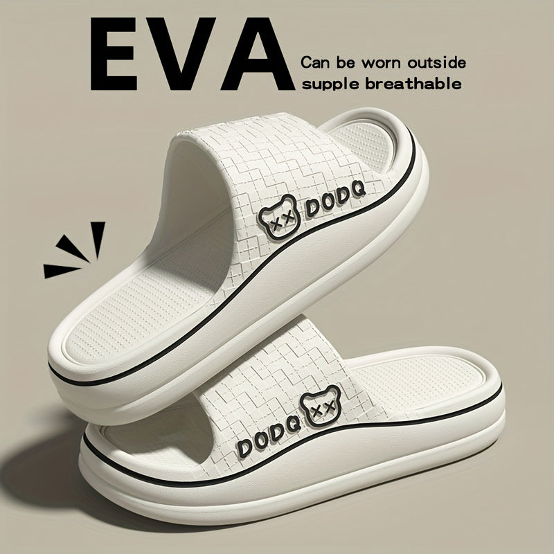 Женские EVA слайды - летние пляжные шлепанцы для бассейна и отдыха с принтом лапы