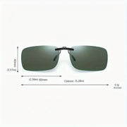 Two Pairs Clip-On Fit Over Glasses for Women and Men Outdoor Driving Eyewear Accessories